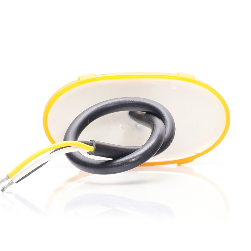 Lampa gabarit portocalie cu LED, pozitie si semnalizare, efect neon, 7.5cm [8]
