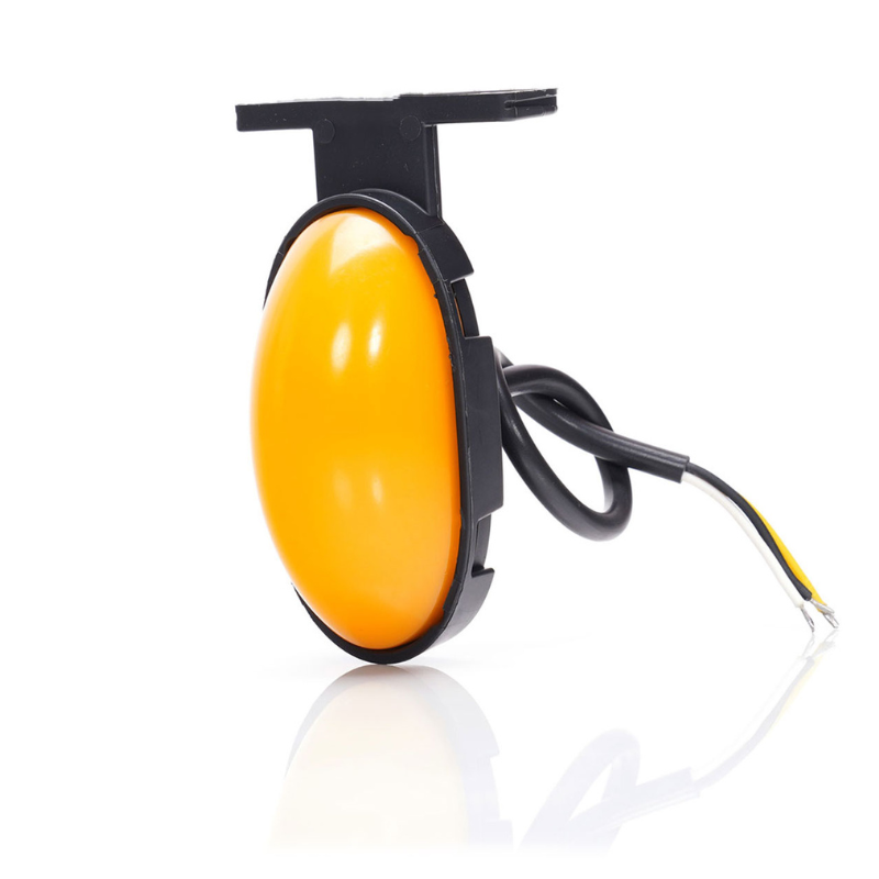 Lampa gabarit portocalie cu LED, pozitie si semnalizare, efect neon, 7.5cm [9]