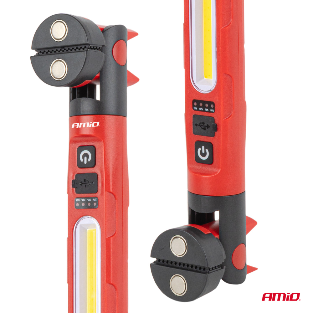 Lampa inspectie LED pliabila cu magnet, acumulator 4000 mAh, 20 W [9]