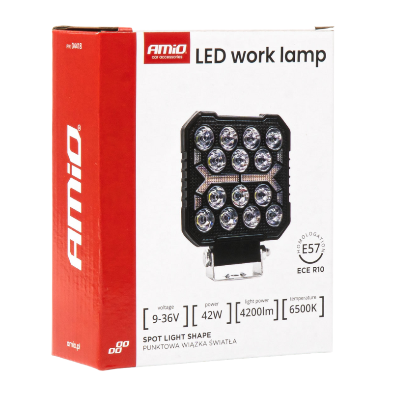 Lampa LED, 42W, 4200LM, 6500K, 10-36V, Iluminare de lucru, omologate [8]