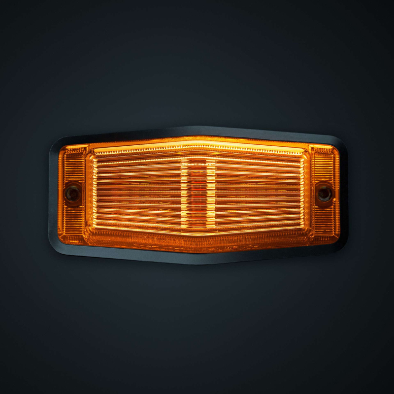 Lampa LED de Gabarit Laterala, Double Burner, cu stroboscop, Portocalie, 12/24V, IP69K [2]