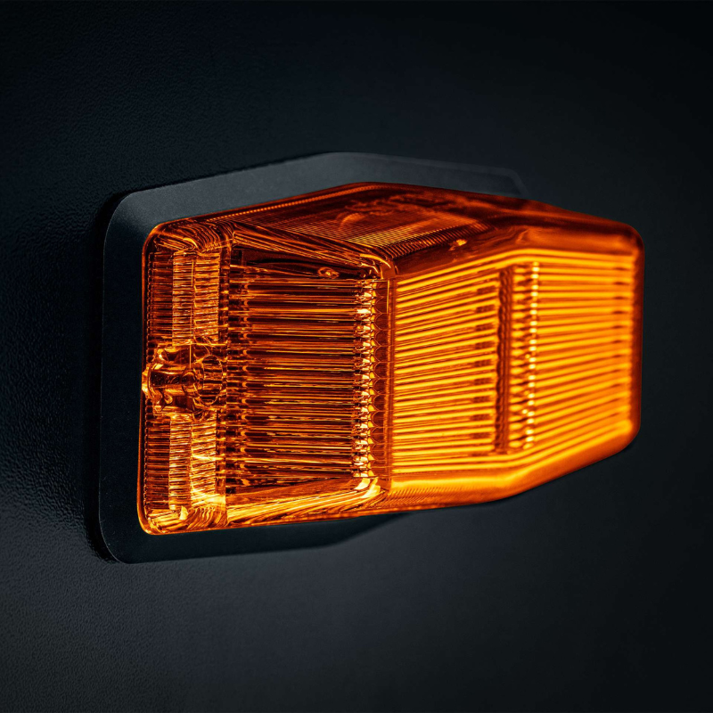 Lampa LED de Gabarit Laterala, Double Burner, cu stroboscop, Portocalie, 12/24V, IP69K [3]