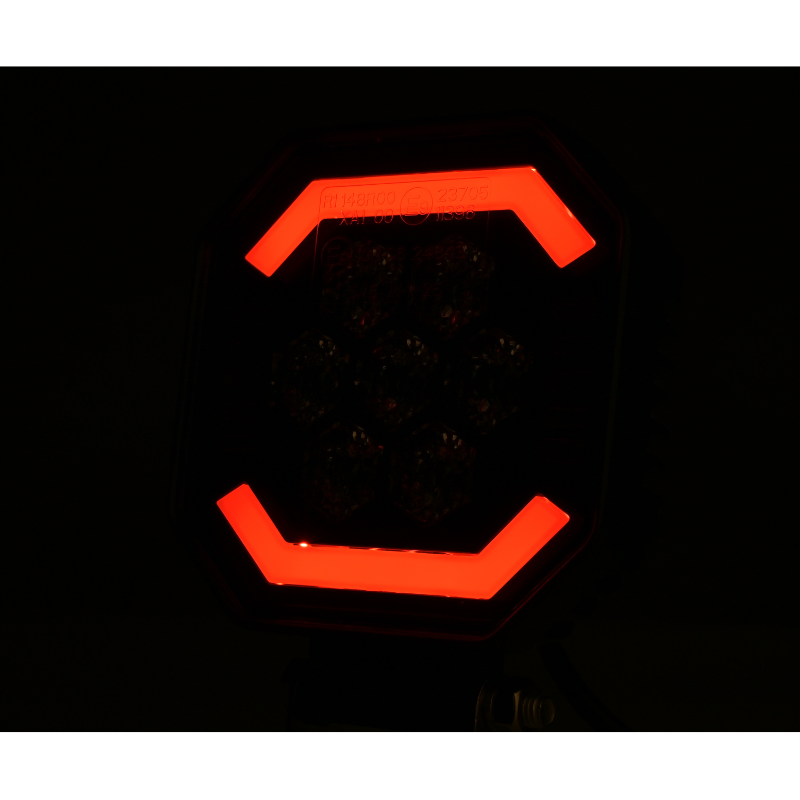 Lampa LED de Lucru, SKYLED Aura Q35F, 35W, 3500Lm, Pozitie LED Portocalie/Rosie, Girofar R65 [9]