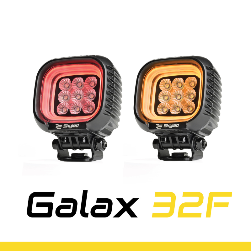 Lampa LED de lucru, SKYLED GALAX 32F, 32W, 9-32V, Pozitie Portocalie/Rosie, IP67, Offroad [2]
