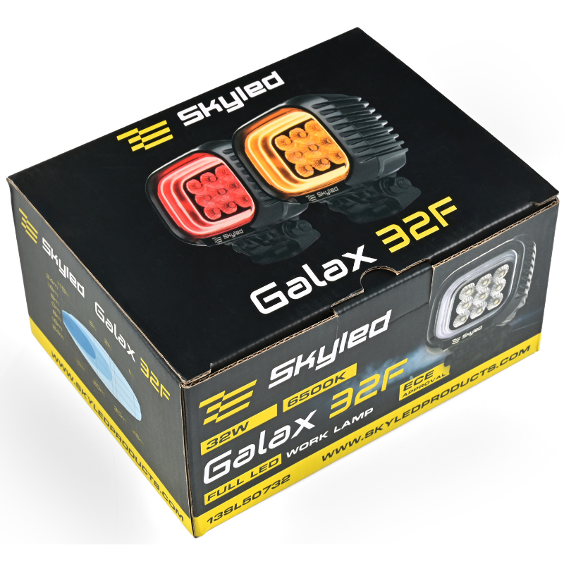 Lampa LED de lucru, SKYLED GALAX 32F, 32W, 9-32V, Pozitie Portocalie/Rosie, IP67, Offroad [16]