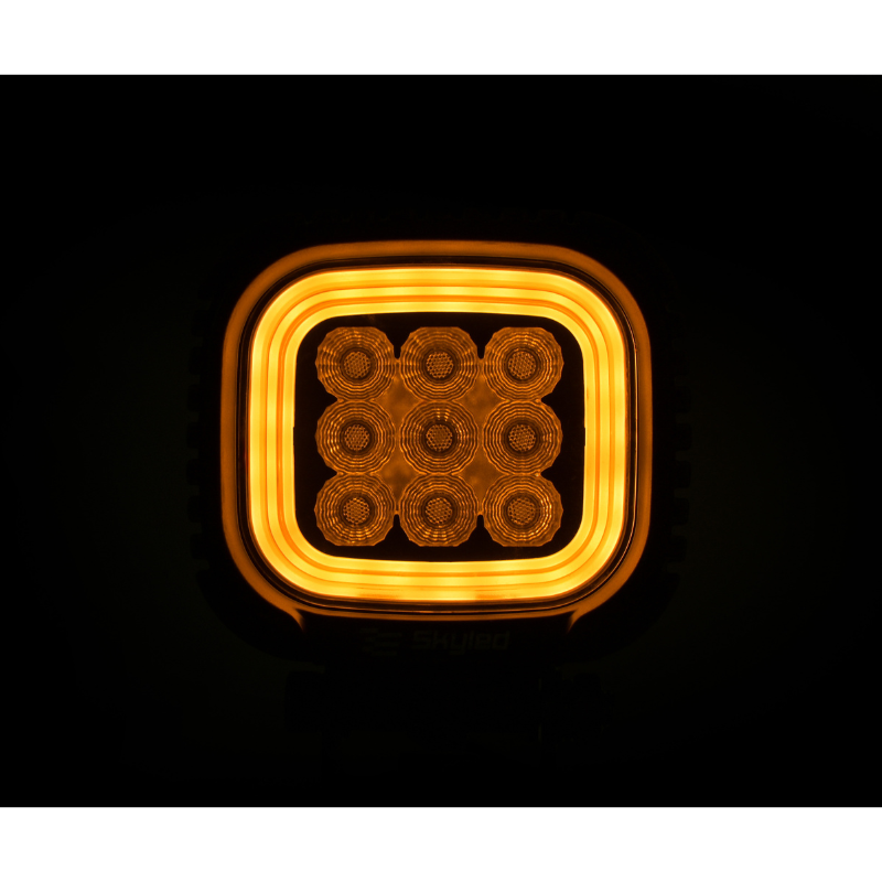 Lampa LED de lucru, SKYLED GALAX 32F, 32W, 9-32V, Pozitie Portocalie/Rosie, IP67, Offroad [7]