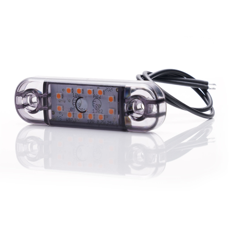 Lampa LED de pozitie, gabarit alb, galben si rosu DARK, 12/24V, 8.38 x 2.42cm [4]