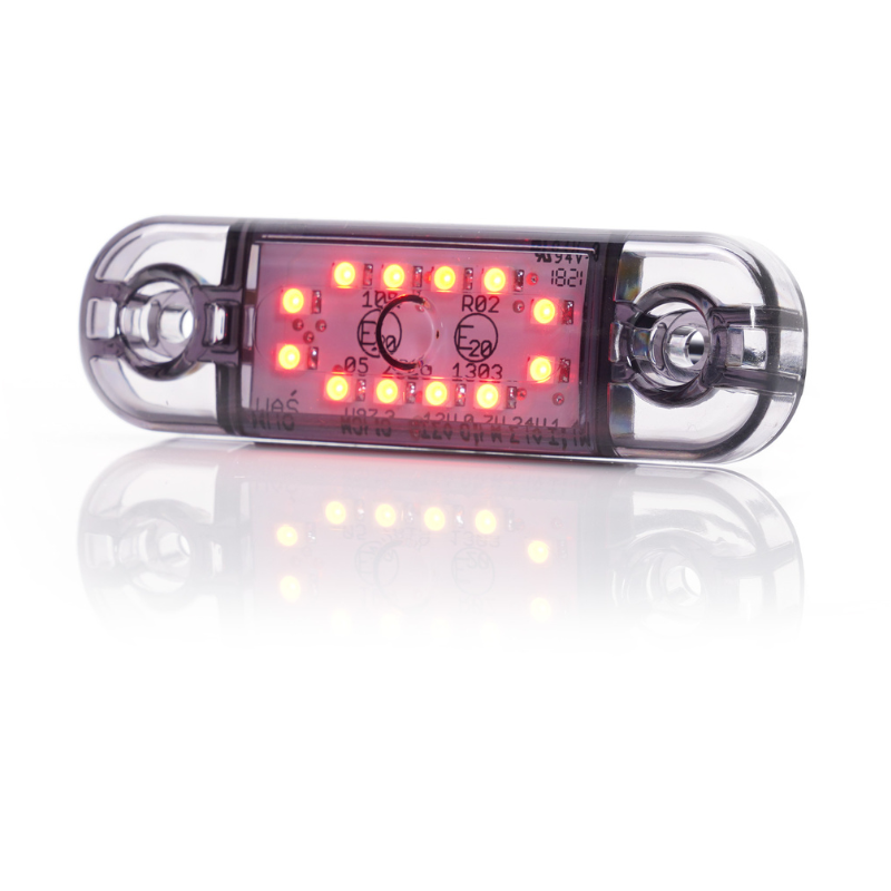 Lampa LED de pozitie, gabarit alb, galben si rosu DARK, 12/24V, 8.38 x 2.42cm [1]