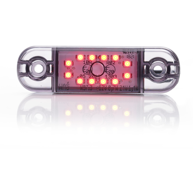 Lampa LED de pozitie, gabarit alb, galben si rosu DARK, 12/24V, 8.38 x 2.42cm [3]