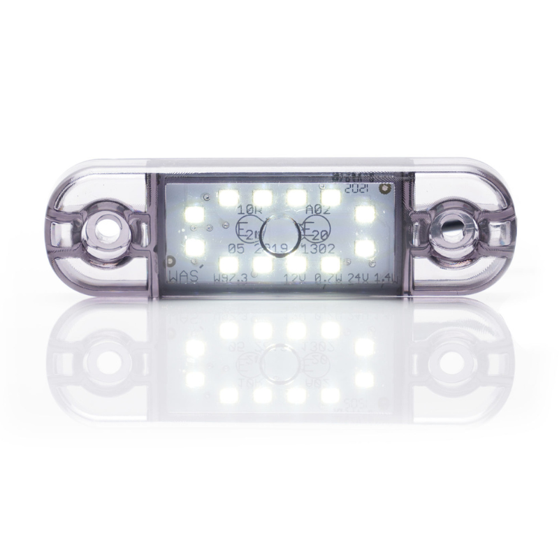 Lampa LED de pozitie, gabarit alb, galben si rosu DARK, 12/24V, 8.38 x 2.42cm [3]