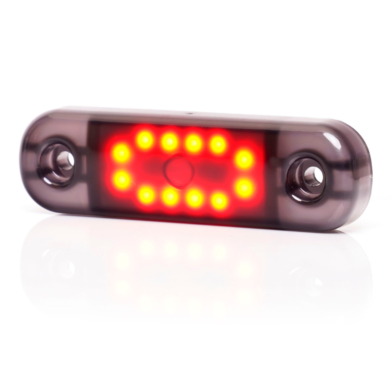 Lampa LED de pozitie, gabarit alb, galben si rosu Fumuriu, 12/24V, 8.4 x 2.4cm [1]
