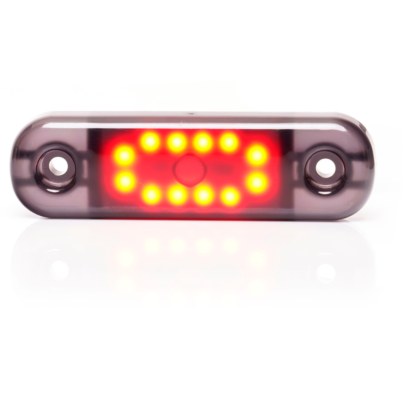 Lampa LED de pozitie, gabarit alb, galben si rosu Fumuriu, 12/24V, 8.4 x 2.4cm [6]