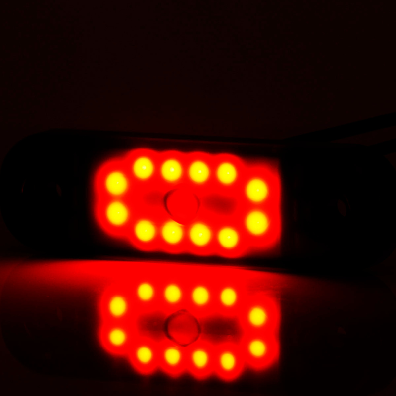 Lampa LED de pozitie, gabarit alb, galben si rosu Fumuriu, 12/24V, 8.4 x 2.4cm [3]