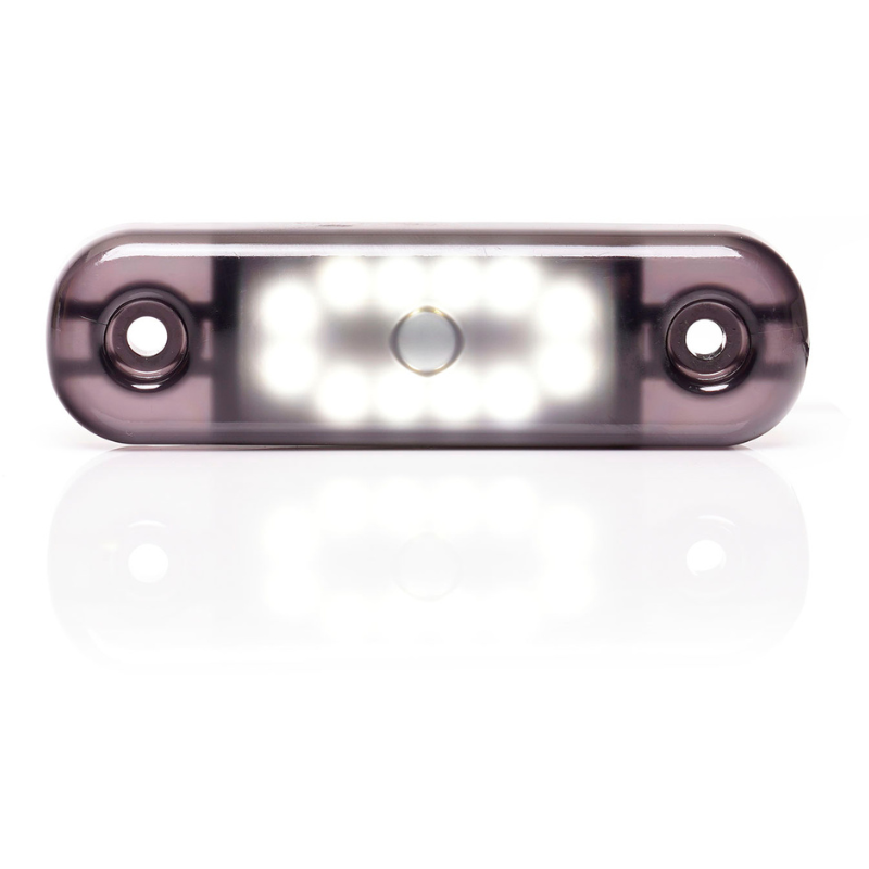 Lampa LED de pozitie, gabarit alb, galben si rosu Fumuriu, 12/24V, 8.4 x 2.4cm [1]