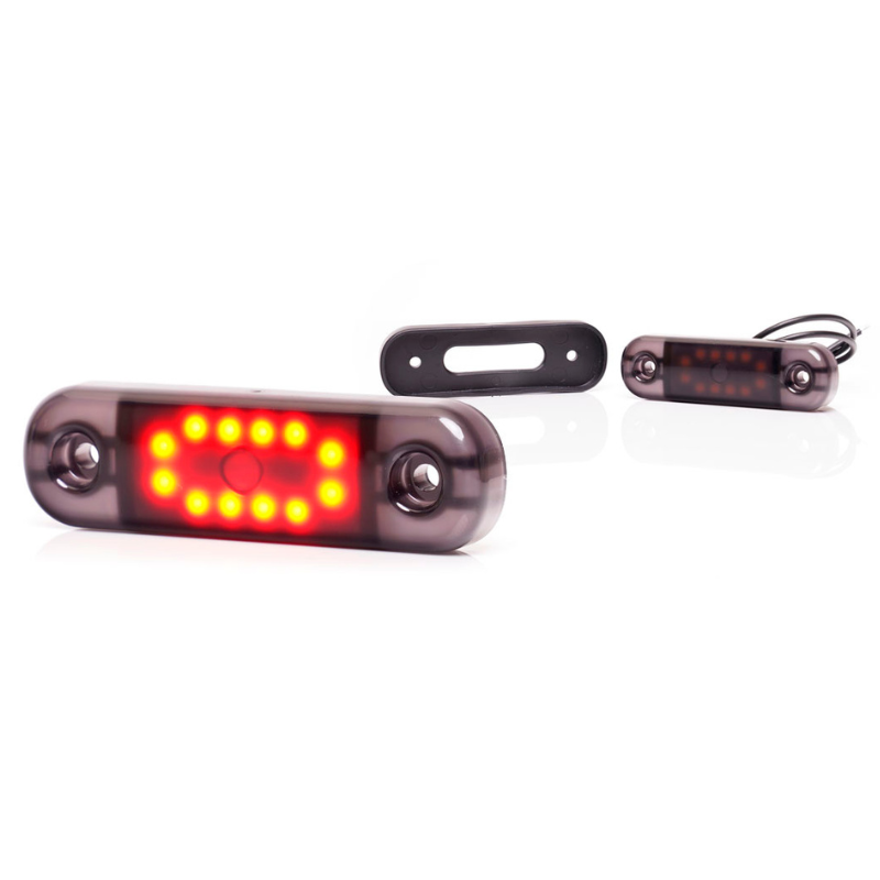 Lampa LED de pozitie, gabarit alb, galben si rosu Fumuriu, 12/24V, 8.4 x 2.4cm [2]