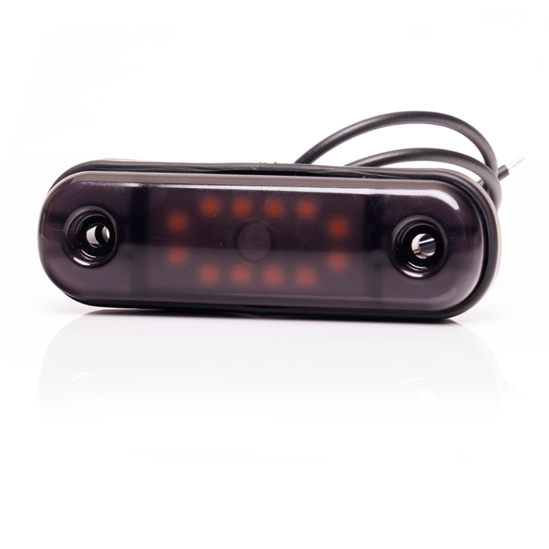 Lampa LED de pozitie, gabarit alb, galben si rosu Fumuriu, 12/24V, 8.4 x 2.4cm [12]