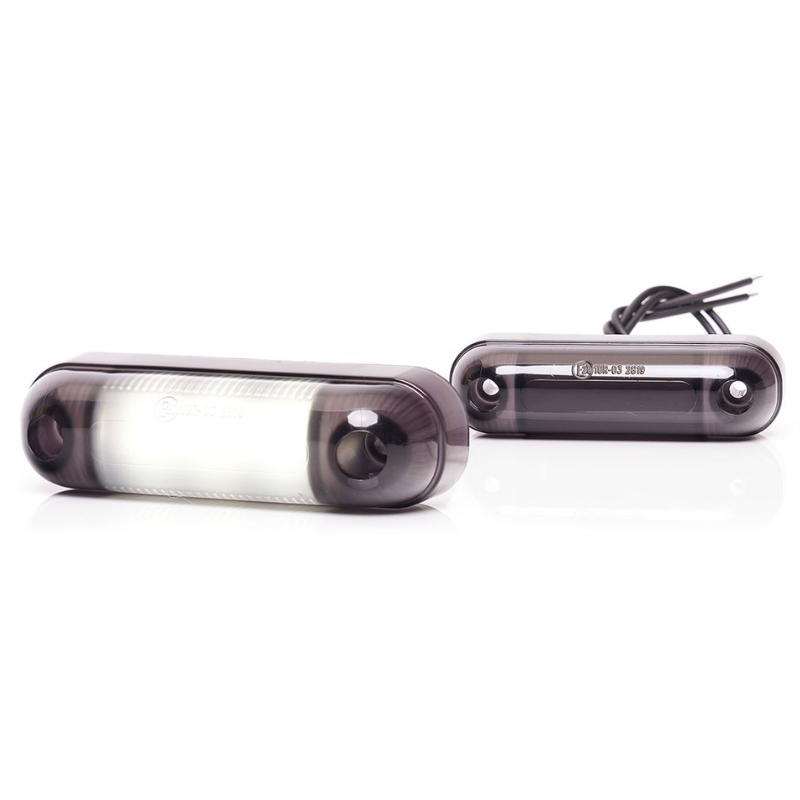 Lampa LED de pozitie, gabarit alb, galben si rosu Fumuriu, 3 x LED, 12/24V, 8.4 x 2.4cm [4]