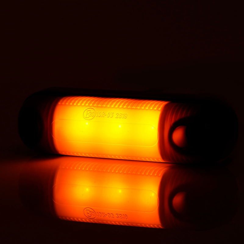 Lampa LED de pozitie, gabarit alb, galben si rosu Fumuriu, 3 x LED, 12/24V, 8.4 x 2.4cm [4]