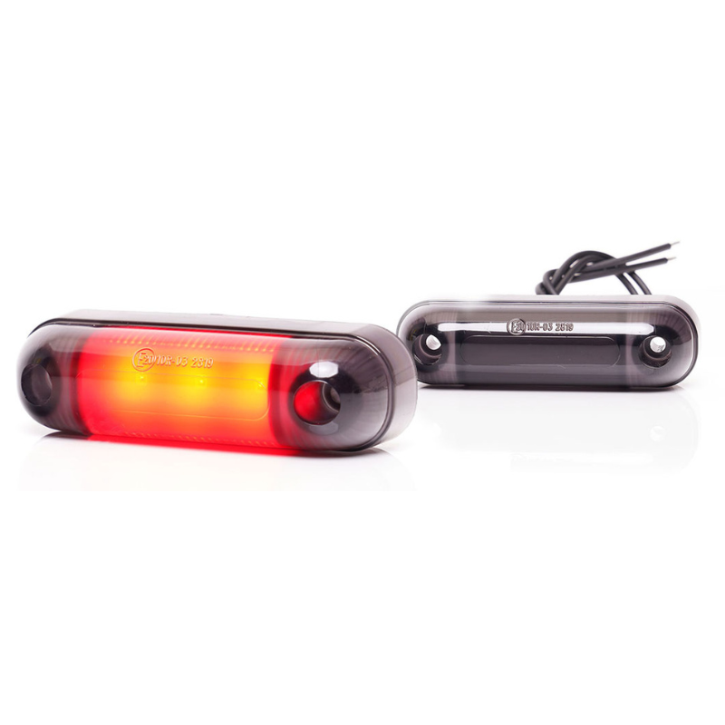 Lampa LED de pozitie, gabarit alb, galben si rosu Fumuriu, 3 x LED, 12/24V, 8.4 x 2.4cm [4]