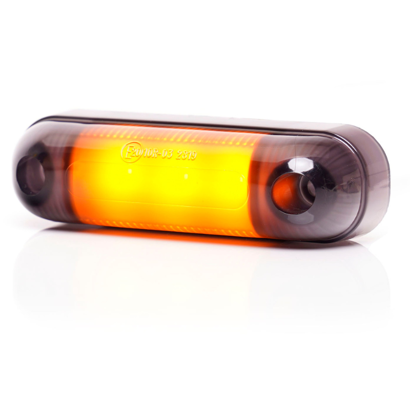 Lampa LED de pozitie, gabarit alb, galben si rosu Fumuriu, 3 x LED, 12/24V, 8.4 x 2.4cm [3]
