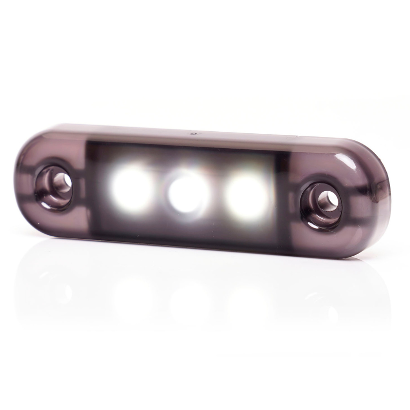 Lampa LED de pozitie, gabarit alb, galben si rosu Fumuriu, 3 x LED, 12/24V, 8.4 x 2.4cm [6]