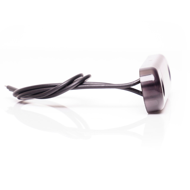 Lampa LED de pozitie, gabarit alb, galben si rosu Fumuriu, 3 x LED, 12/24V, 8.4 x 2.4cm [12]