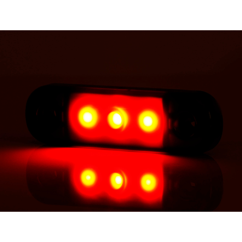 Lampa LED de pozitie, gabarit alb, galben si rosu Fumuriu, 3 x LED, 12/24V, 8.4 x 2.4cm [3]