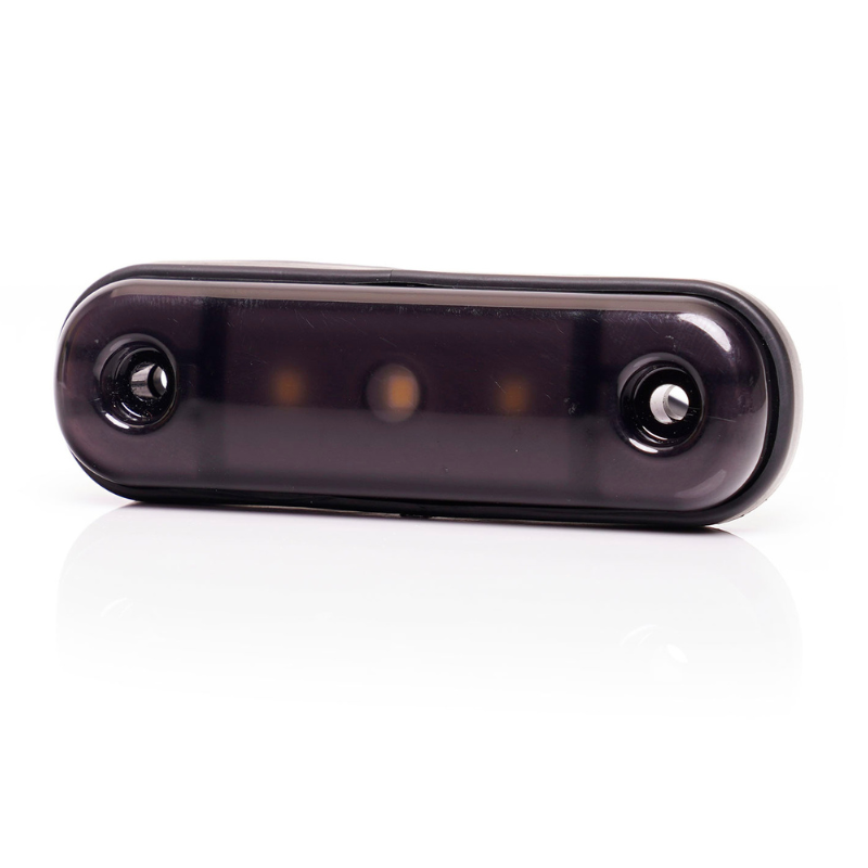 Lampa LED de pozitie, gabarit alb, galben si rosu Fumuriu, 3 x LED, 12/24V, 8.4 x 2.4cm [11]