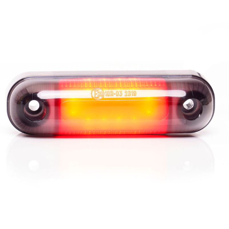 Lampa LED de pozitie, gabarit alb, galben si rosu Fumuriu, 12 x LED, 12/24V, 8.4 x 2.4cm, efect neon [1]