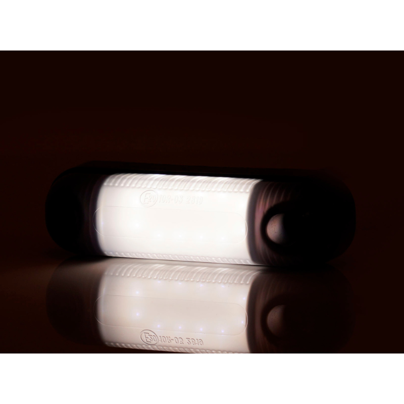 Lampa LED de pozitie, gabarit alb, galben si rosu Fumuriu, 12 x LED, 12/24V, 8.4 x 2.4cm, efect neon [3]