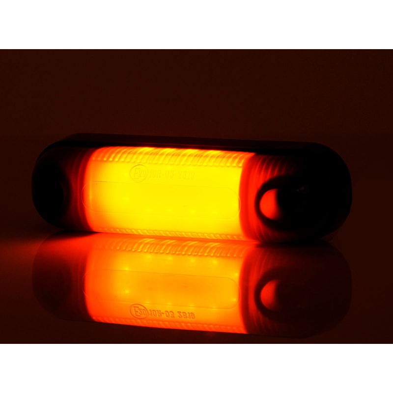Lampa LED de pozitie, gabarit alb, galben si rosu Fumuriu, 12 x LED, 12/24V, 8.4 x 2.4cm, efect neon [2]