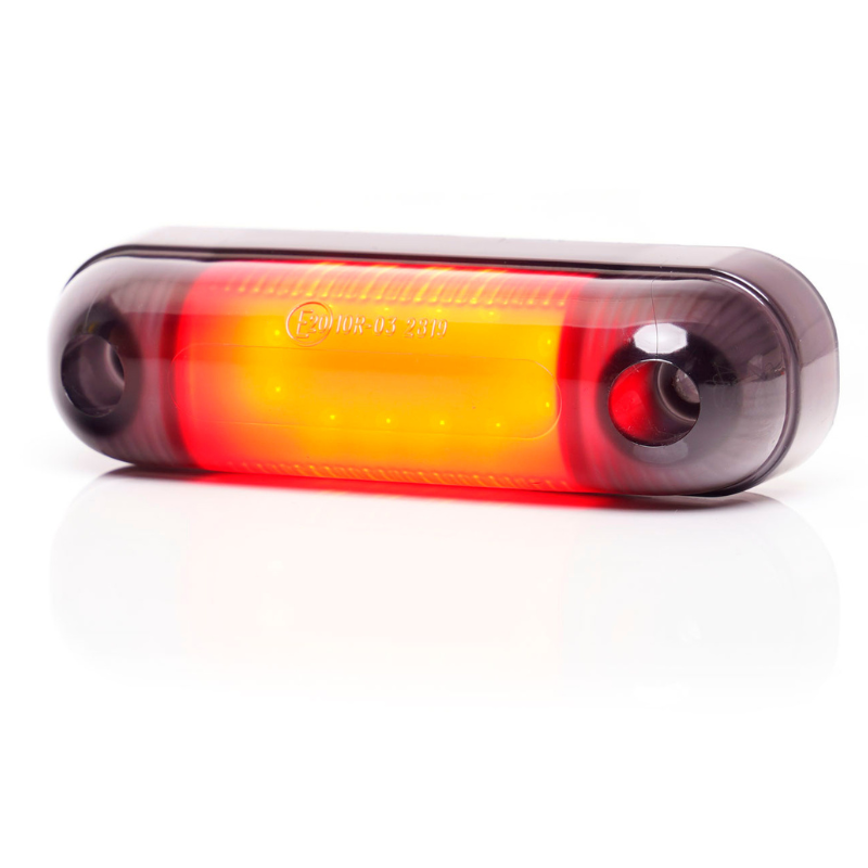Lampa LED de pozitie, gabarit alb, galben si rosu Fumuriu, 12 x LED, 12/24V, 8.4 x 2.4cm, efect neon [2]