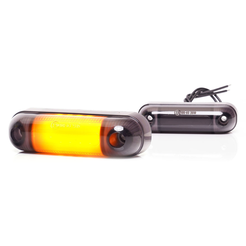 Lampa LED de pozitie, gabarit alb, galben si rosu Fumuriu, 12 x LED, 12/24V, 8.4 x 2.4cm, efect neon [3]