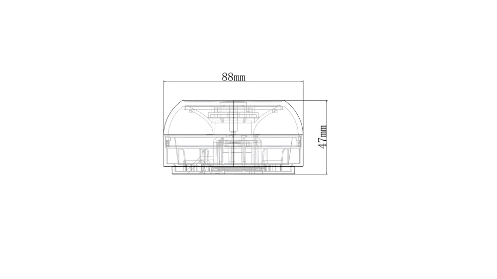 Lampa LED de urgenta V16 conectata DGT, GPS, NB-IoT, montaj magnetic, 360°, 8,8 × 4,7 cm [4]