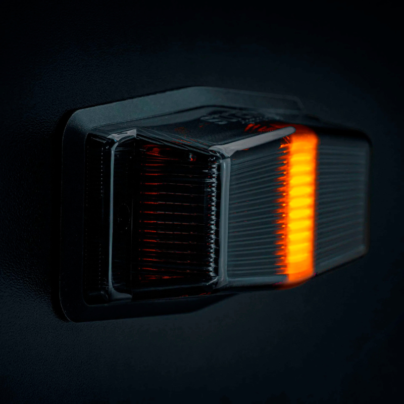 Lampa LED Double Burner IZE LED Black, Pozitie Alb/Portocaliu si Stroboscop, 12V, 24V, IP69K, 21 Pattern-uri, 12.5 x 5.2cm, Lentila Dark [11]