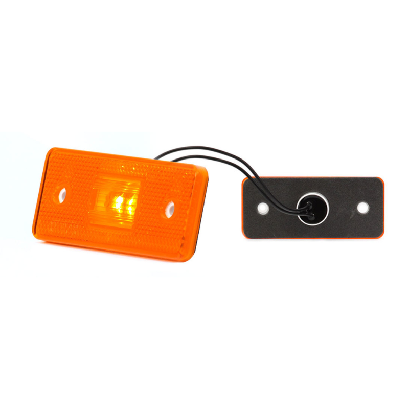 Lampa LED gabarit, 12/24V, 10.9cm, lumina portocalie, W17D [2]
