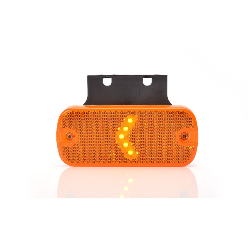 Lampa LED gabarit cu suport vertical, 12/24V, 10.54cm, lumina portocalie W127 [2]