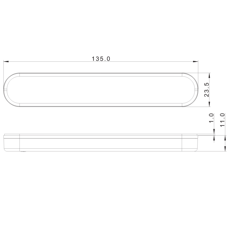Lampa LED gabarit, potrivita pentru contur cabina, 16.8 x 2.35cm [2]