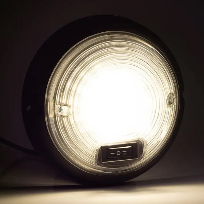 Lampa LED interior auto, rotunda neagra - Fristom FT-160 CZ W LED [2]