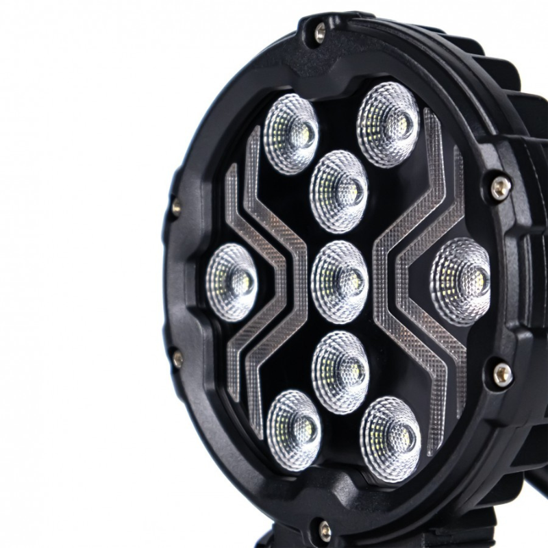 Lampa LED lucru X-SPIDER 3, L0196, 12/24V cu Banda LED Portocalie, IP67 [12]