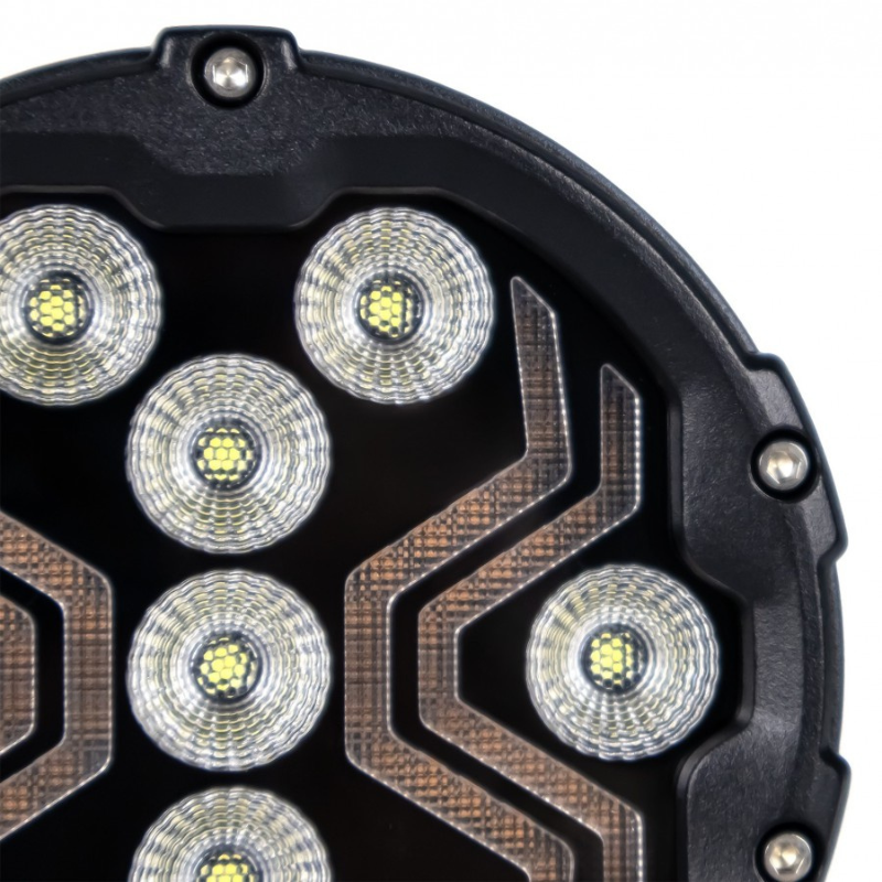 Lampa LED lucru X-SPIDER 3, L0196, 12/24V cu Banda LED Portocalie, IP67 [11]