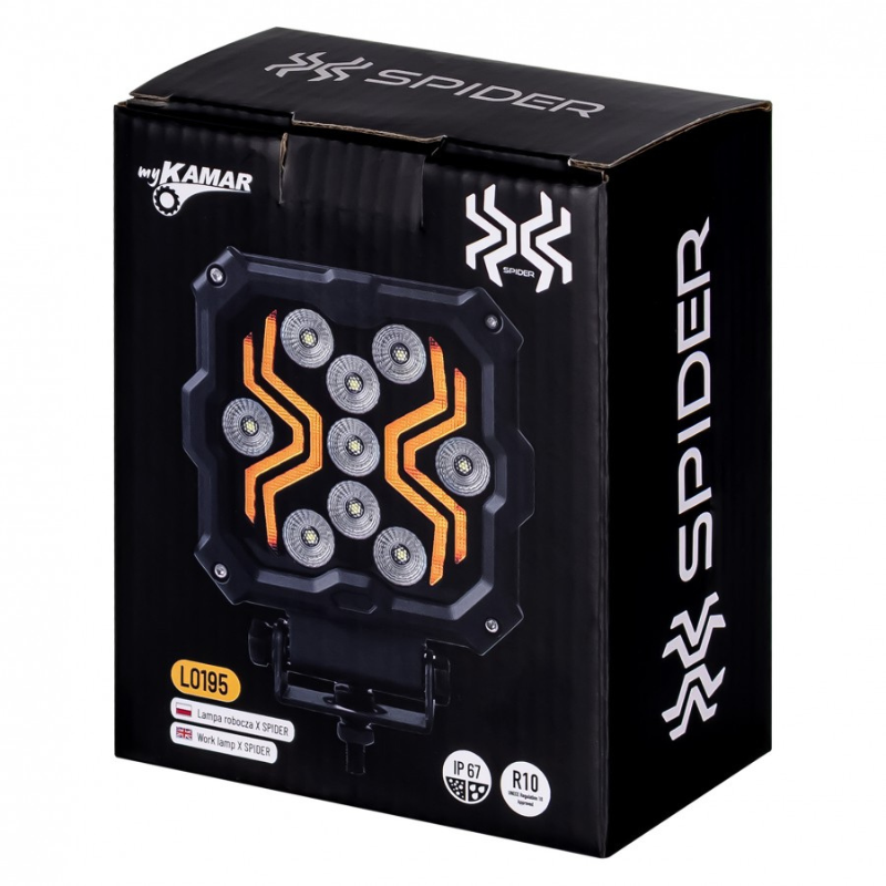 Lampa LED Lucru X-SPIDER L0195, 18W, 12/24V, IP67, 9 LED [14]