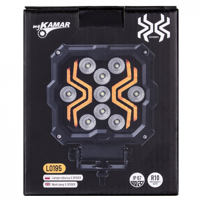 Lampa LED Lucru X-SPIDER L0195, 18W, 12/24V, IP67, 9 LED [13]