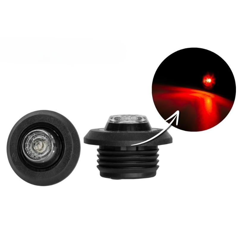 Lampa gabarit LED GRAPHITE, 2.8cm, lumina pozitie fata, pozitie spate, gabarit lateral, 12V-24V [1]