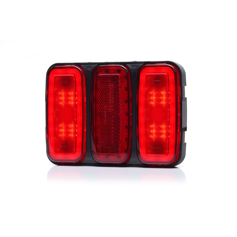 Lampa LED multifunctionala spate, tripla cu 4 functii, 12V, 16.5 x 11.7cm [5]