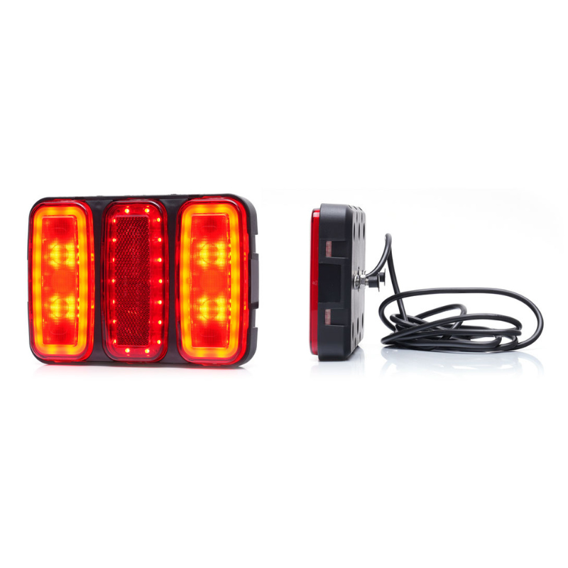 Lampa LED multifunctionala spate, tripla cu 4 functii, 12V, 16.5 x 11.7cm [4]