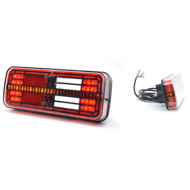 Lampa LED multifunctionala spate, tripla cu 6 functii, 12/24V, 20.05 x 8.53cm, semnalizare dinamica [5]
