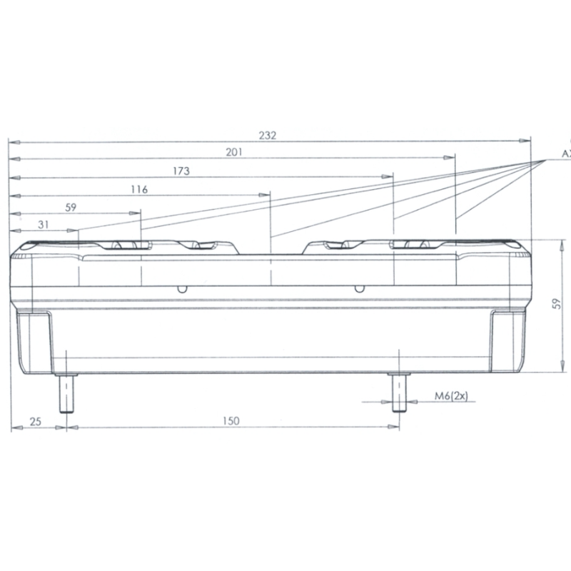 Lampa multifunctionala spate, tripla cu 6 functii, 12/24V, 23.2 x 14.2cm [5]