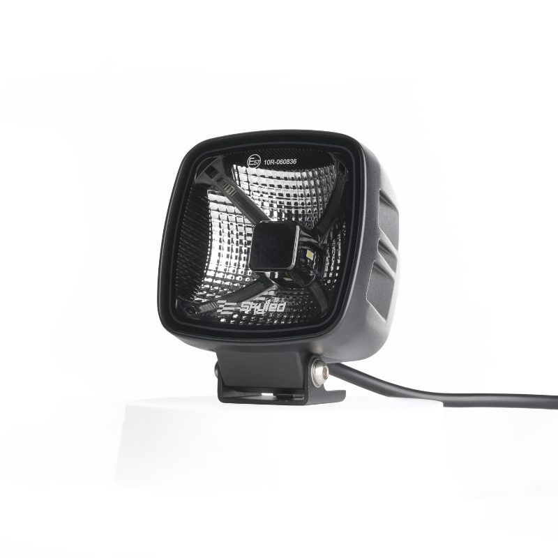 Lampa LED Patrata, Astra 60F Gen2 60W, 6000 Lumeni, Lumina Raspandita, Pozitie 3 Culori Alb Portocaliu Rosu, 10-32V, 9.3cm, Omologare R10 [7]