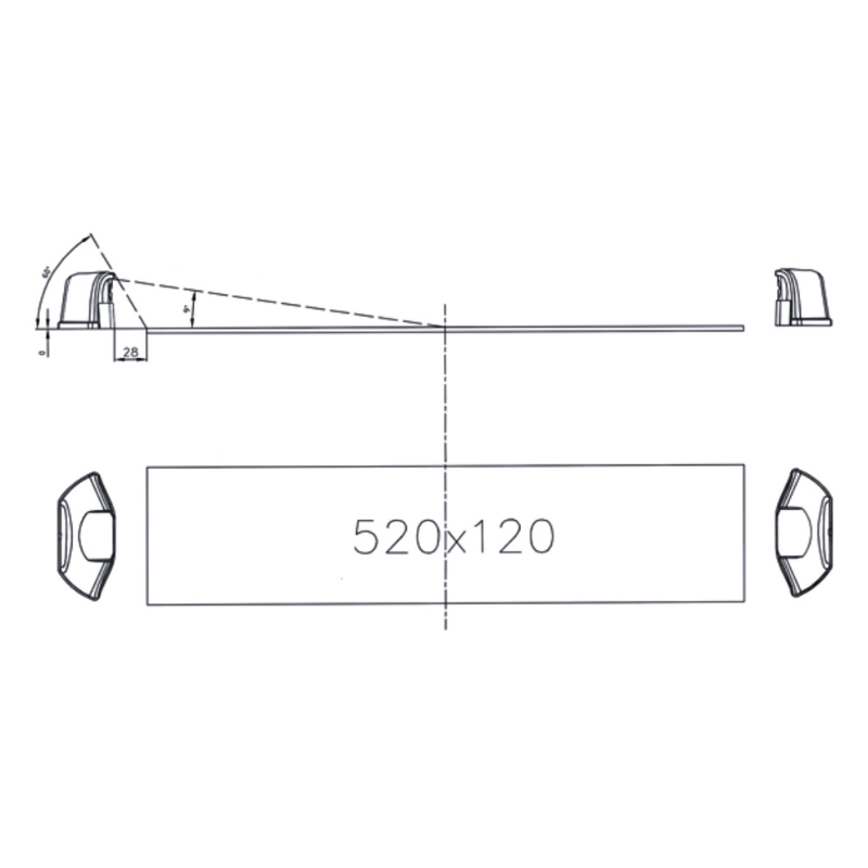 Lampa LED pentru numar inmatriculare, 11.2 x 4.9cm, 12/24V [6]